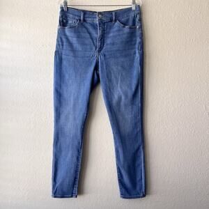 Express Womens Skinny High Rise Blue‎ Jeans Denims Size 12R